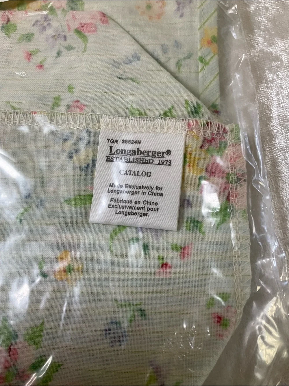 Longaberger lightweight cotton